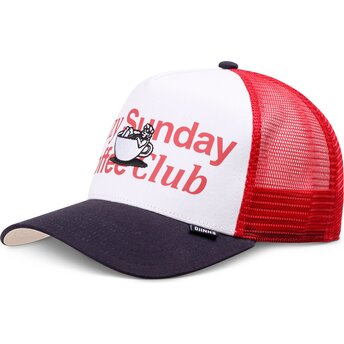 Cappello curvo multicolore snapback HFT Guy in a Cup di Djinns