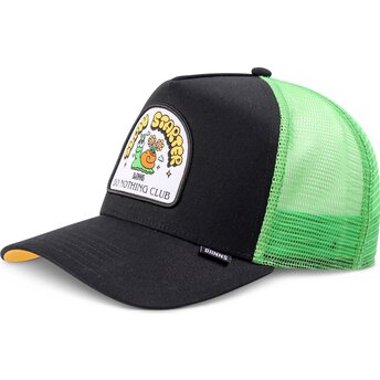 Cappello curvo nero snapback HFT DNC Slowstarter di Djinns