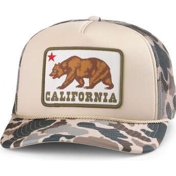 Mützen gebogen tarnung snapback Mallard Foamy der California Bear von American Needle