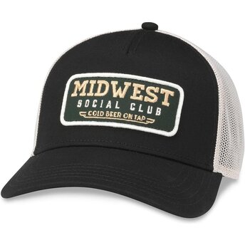 Mützen gebogen schwarz snapback Valin der Midwest Social Club von American Needle