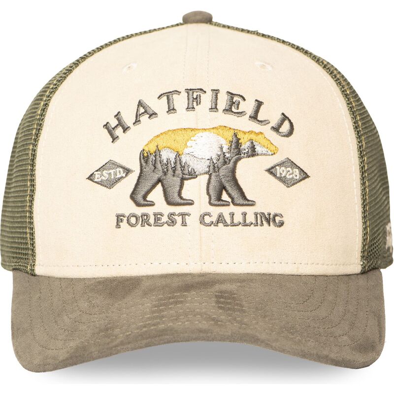 casquette-trucker-verte-et-beige-semi-bea-hatfield