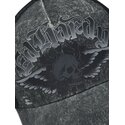 cappello-curvo-grigio-snapback-flaming-gothic-skull-washed-di-ed-hardy