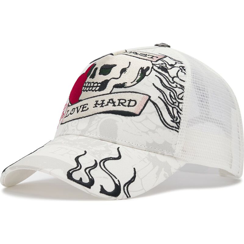 mutzen-gebogen-weiss-snapback-live-fast-love-hard-von-ed-hardy mutzen-gebogen-weiss-snapback-live-fast-love-hard-von-ed-hardy