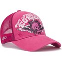 cappello-curvo-rosa-snapback-flaming-gothic-skull-washed-di-ed-hardy