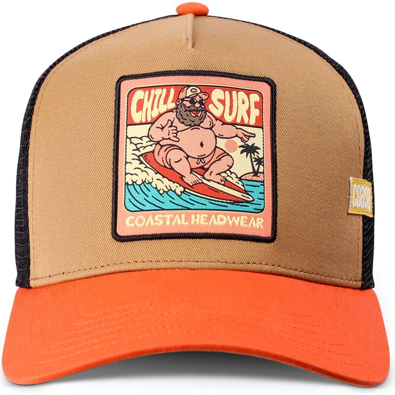 cappello-curvo-marrone-snapback-hft-chill-surf-di-coastal cappello-curvo-marrone-snapback-hft-chill-surf-di-coastal