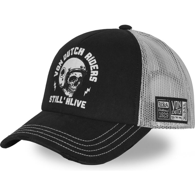 cappello-curvo-nero-snapback-crew38-di-von-dutch