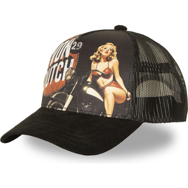 cappello-curvo-nero-snapback-subl21-di-von-dutch