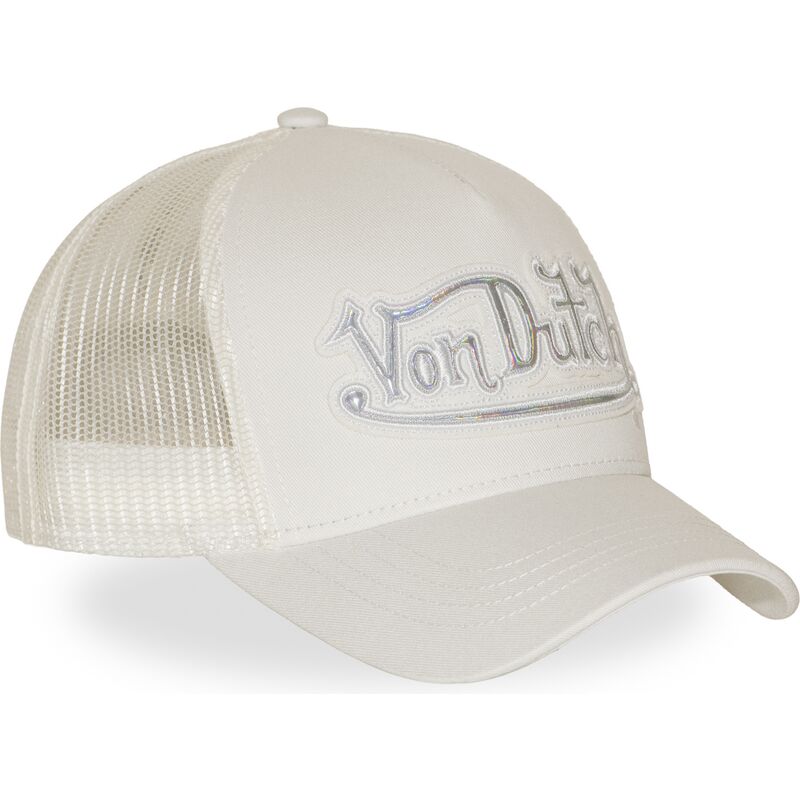 cappello-curvo-crema-snapback-rainbow-di-von-dutch