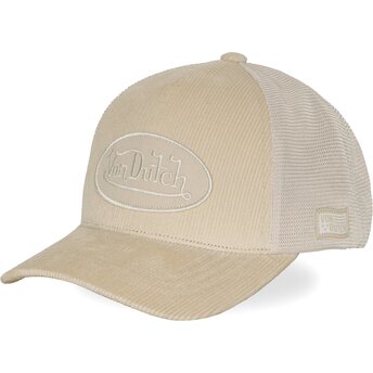 Cappello curvo crema snapback LOF B48 di Von Dutch