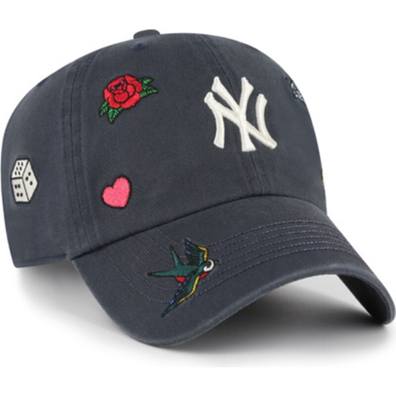 casquette-courbee-bleue-marine-ajustable-clean-up-multi-scatter-new-york-yankees-mlb-47-brand casquette-courbee-bleue-marine-ajustable-clean-up-multi-scatter-new-york-yankees-mlb-47-brand