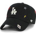 casquette-courbee-noire-ajustable-clean-up-multi-scatter-los-angeles-dodgers-mlb-47-brand