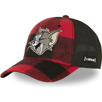 Casquette trucker rouge et noire Tom TAJ9 TOM Looney Tunes Capslab