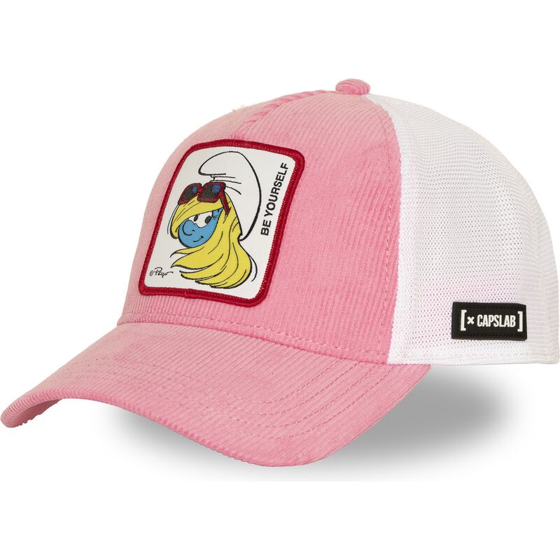 cappello-curvo-rosa-snapback-smu3-sof-puffetta-i-puffi-di-capslab