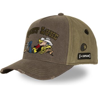 Cappello curvo marrone snapback LCK4 LUC Lucky Luke di Capslab