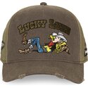 cappello-curvo-marrone-snapback-lck4-luc-lucky-luke-di-capslab