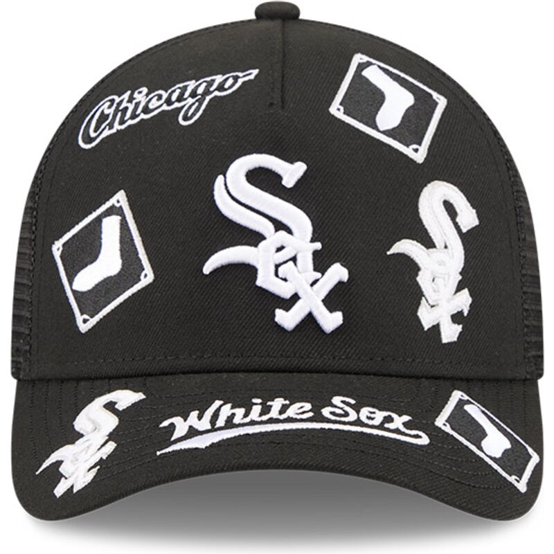 casquette-trucker-noire-9forty-m-crown-a-frame-all-over-chicago-white-sox-mlb-new-era casquette-trucker-noire-9forty-m-crown-a-frame-all-over-chicago-white-sox-mlb-new-era