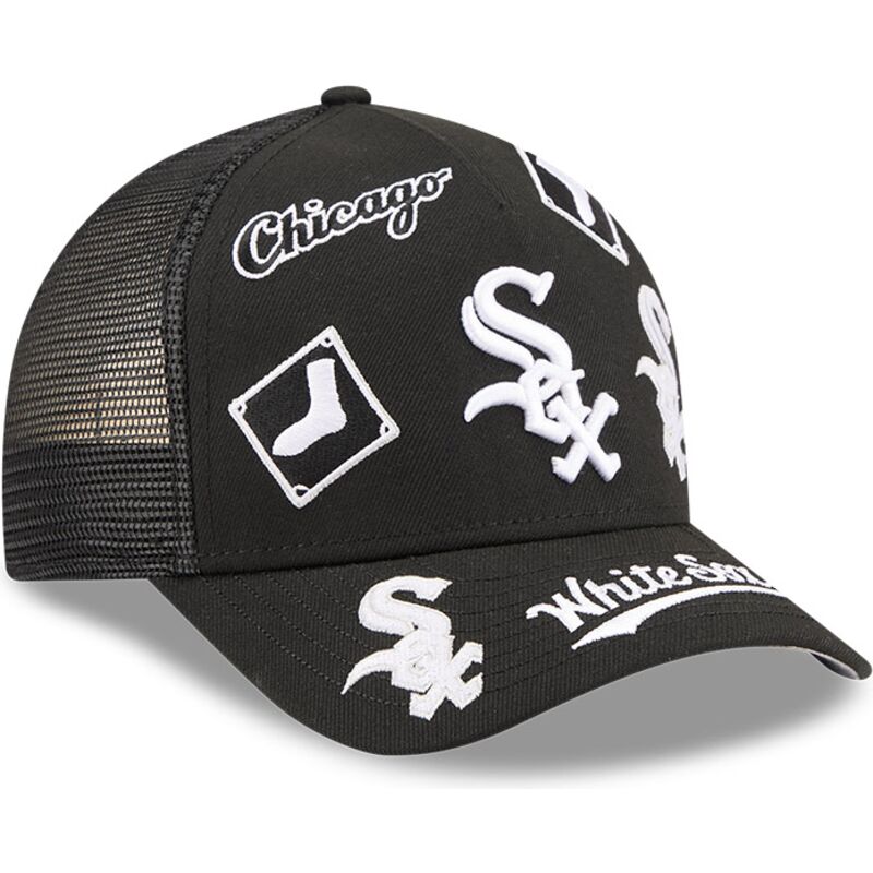 cappello-curvo-nero-snapback-9forty-m-crown-a-frame-all-over-dei-chicago-white-sox-mlb-di-new-era cappello-curvo-nero-snapback-9forty-m-crown-a-frame-all-over-dei-chicago-white-sox-mlb-di-new-era