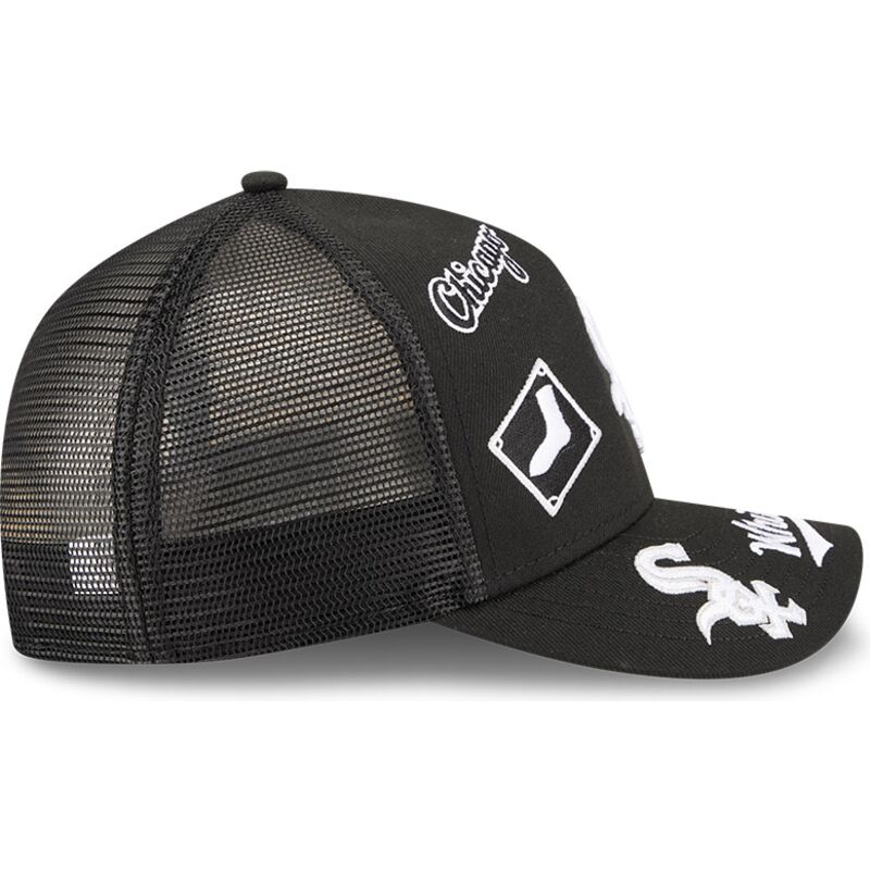 cappello-curvo-nero-snapback-9forty-m-crown-a-frame-all-over-dei-chicago-white-sox-mlb-di-new-era cappello-curvo-nero-snapback-9forty-m-crown-a-frame-all-over-dei-chicago-white-sox-mlb-di-new-era