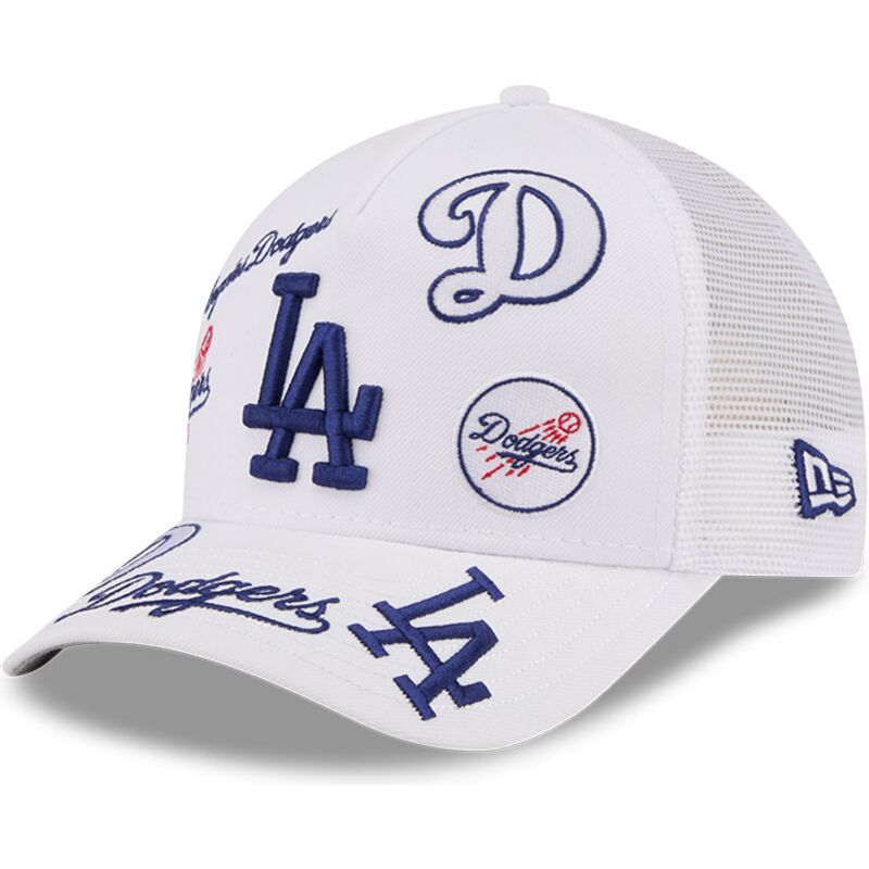 cappello-curvo-bianco-snapback-9forty-m-crown-a-frame-all-over-dei-los-angeles-dodgers-mlb-di-new-era cappello-curvo-bianco-snapback-9forty-m-crown-a-frame-all-over-dei-los-angeles-dodgers-mlb-di-new-era
