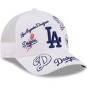 cappello-curvo-bianco-snapback-9forty-m-crown-a-frame-all-over-dei-los-angeles-dodgers-mlb-di-new-era