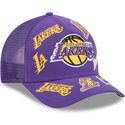 mutzen-gebogen-violett-snapback-9forty-m-crown-a-frame-all-over-der-los-angeles-lakers-nba-von-new-era