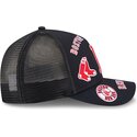 cappello-curvo-blu-marino-snapback-9forty-m-crown-a-frame-all-over-dei-boston-red-sox-mlb-di-new-era