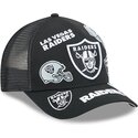cappello-curvo-nero-snapback-9forty-m-crown-a-frame-all-over-dei-las-vegas-raiders-nfl-di-new-era