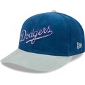 casquette-courbee-bleue-snapback-9fifity-two-tone-cord-los-angeles-dodgers-mlb-new-era