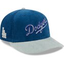 cappello-curvo-blu-snapback-9fifty-9fifity-two-tone-cord-dei-los-angeles-dodgers-mlb-di-new-era