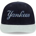 cappello-curvo-blu-marino-snapback-9fifty-9fifity-two-tone-cord-dei-new-york-yankees-mlb-di-new-era