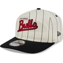 cappello-curvo-beige-snapback-19twenty-pinstripe-dei-chicago-bulls-nba-di-new-era