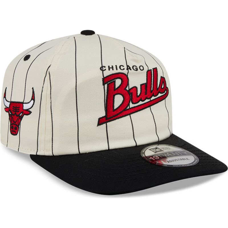 cappello-curvo-beige-snapback-19twenty-pinstripe-dei-chicago-bulls-nba-di-new-era