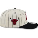 cappello-curvo-beige-snapback-19twenty-pinstripe-dei-chicago-bulls-nba-di-new-era
