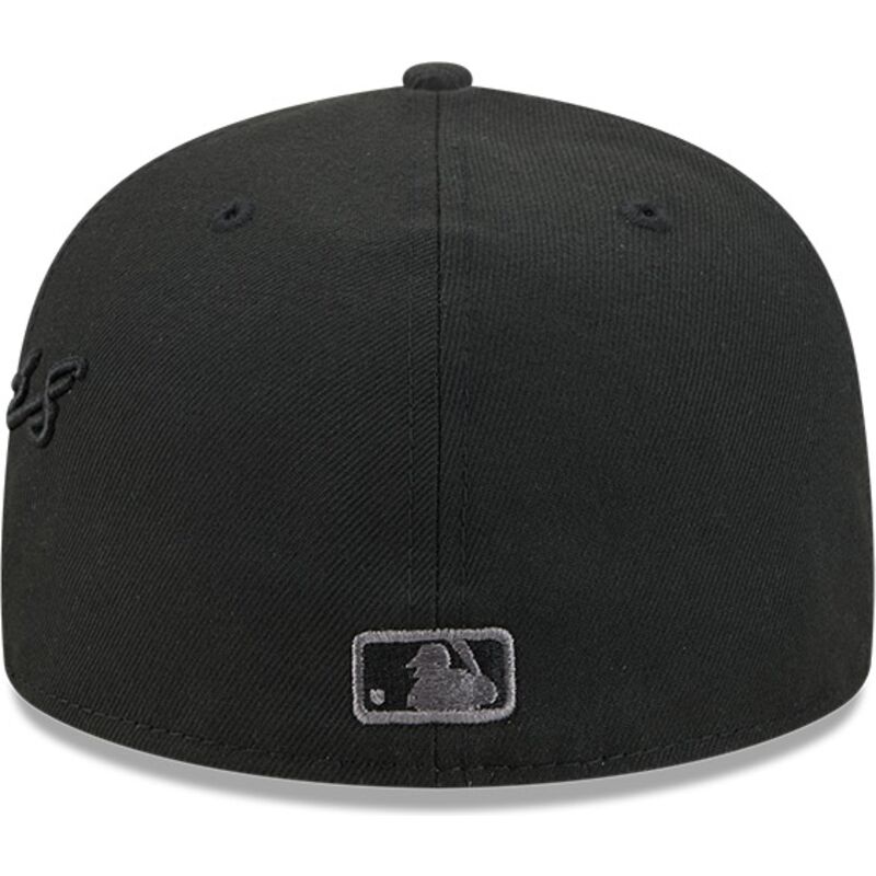 cappello-piatto-nero-aderente-59fifty-side-script-dei-los-angeles-dodgers-mlb-di-new-era