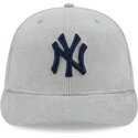 cappello-curvo-grigio-aderente-59fifty-cord-dei-new-york-yankees-mlb-di-new-era