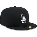cappello-piatto-nero-aderente-59fifty-rhinestone-dei-los-angeles-dodgers-mlb-di-new-era