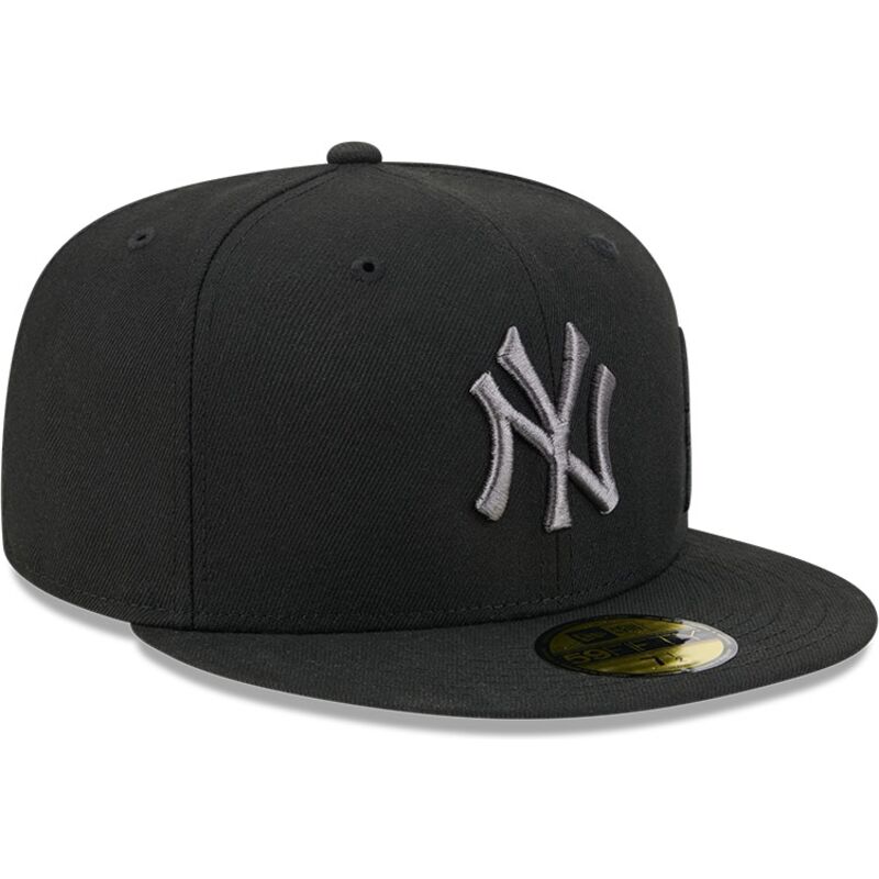 mutzen-flach-schwarz-angepasst-59fifty-side-script-der-new-york-yankees-mlb-von-new-era