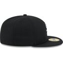 cappello-piatto-nero-aderente-59fifty-rhinestone-badge-dei-chicago-white-sox-mlb-di-new-era