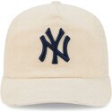 casquette-courbee-beige-ajustable-avec-logo-bleu-marine-19twenty-na-lifestyle-f1-new-york-yankees-mlb-new-era