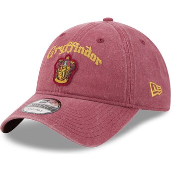 Cappello curvo rosso cinghia regolabile 9TWENTY NA Lifestyle F1 dei Gryffindor Harry Potter di New Era