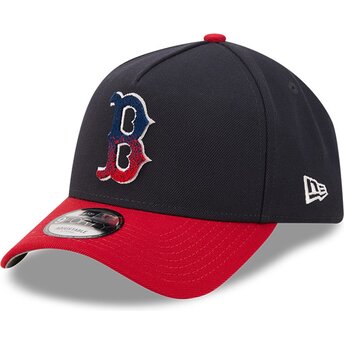 Cappello curvo blu marino snapback 9FORTY A Frame NA Lifestyle F1 dei Boston Red Sox MLB di New Era
