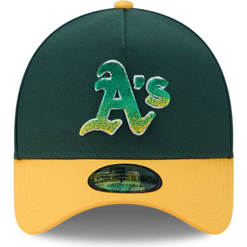mutzen-gebogen-grun-snapback-9forty-a-frame-na-lifestyle-f1-der-oakland-athletics-mlb-von-new-era