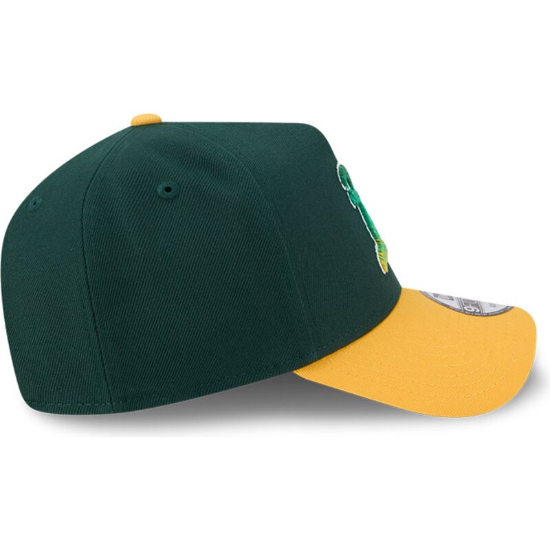 cappello-curvo-verde-snapback-9forty-a-frame-na-lifestyle-f1-dei-oakland-athletics-mlb-di-new-era