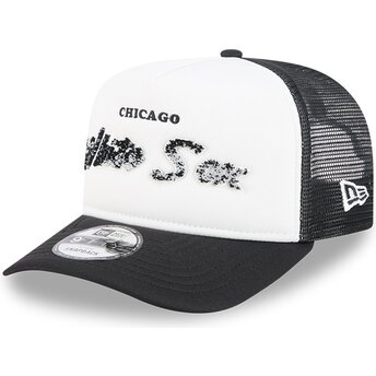 Cappello curvo nero snapback 9FIFTY A Frame NA Lifestyle F1 dei Chicago White Sox MLB di New Era