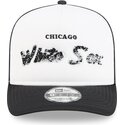 cappello-curvo-nero-snapback-9fifty-a-frame-na-lifestyle-f1-dei-chicago-white-sox-mlb-di-new-era