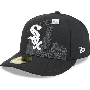 Casquette courbée noire ajustée 59FIFTY Pin NA Lifestyle F1 Chicago White Sox MLB New Era
