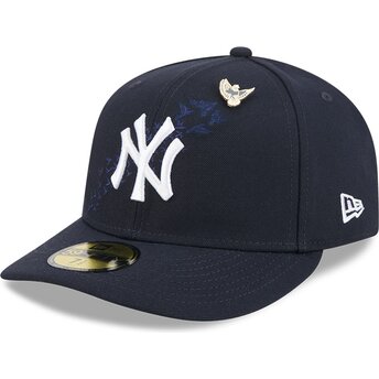 Cappello curvo blu marino aderente 59FIFTY Pin NA Lifestyle F1 dei New York Yankees MLB di New Era