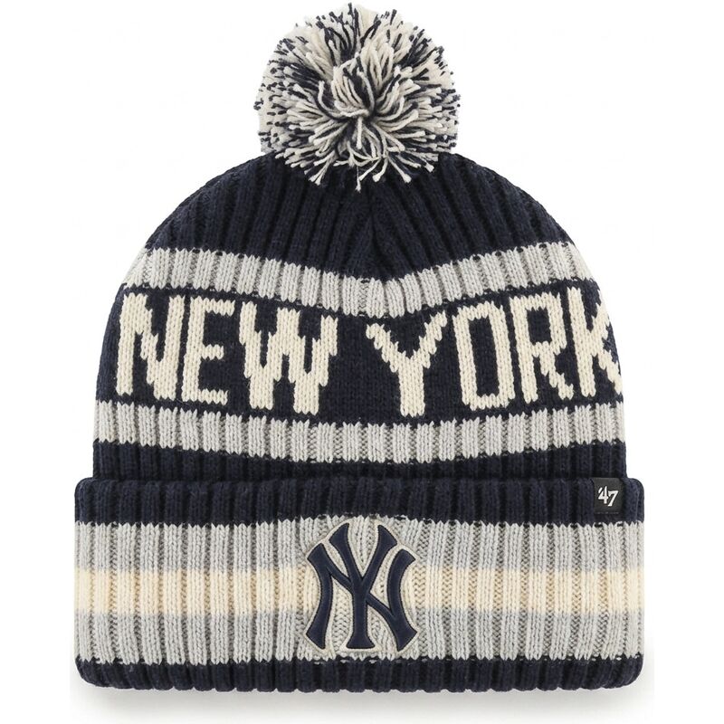 mutzen-bommel-marineblau-bering-cuff-knit-der-new-york-yankees-mlb-von-47-brand