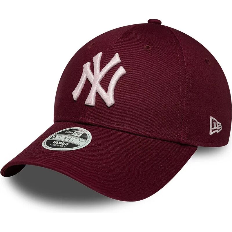 casquette-courbee-rouge-ajustable-pour-femme-avec-logo-rose-9forty-metallic-logo-new-york-yankees-mlb-new-era casquette-courbee-rouge-ajustable-pour-femme-avec-logo-rose-9forty-metallic-logo-new-york-yankees-mlb-new-era