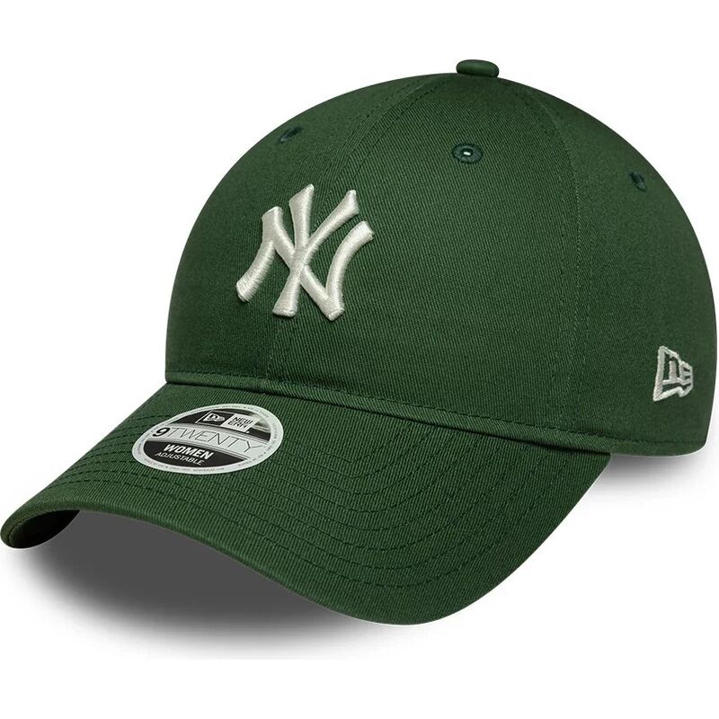 cappello-curvo-verde-cinghia-regolabile-9twenty-league-essential-midi-dei-new-york-yankees-mlb-di-new-era